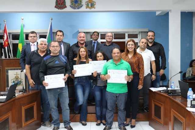 Homenagem realizada durante a realização da 21ª Sessão Ordinária