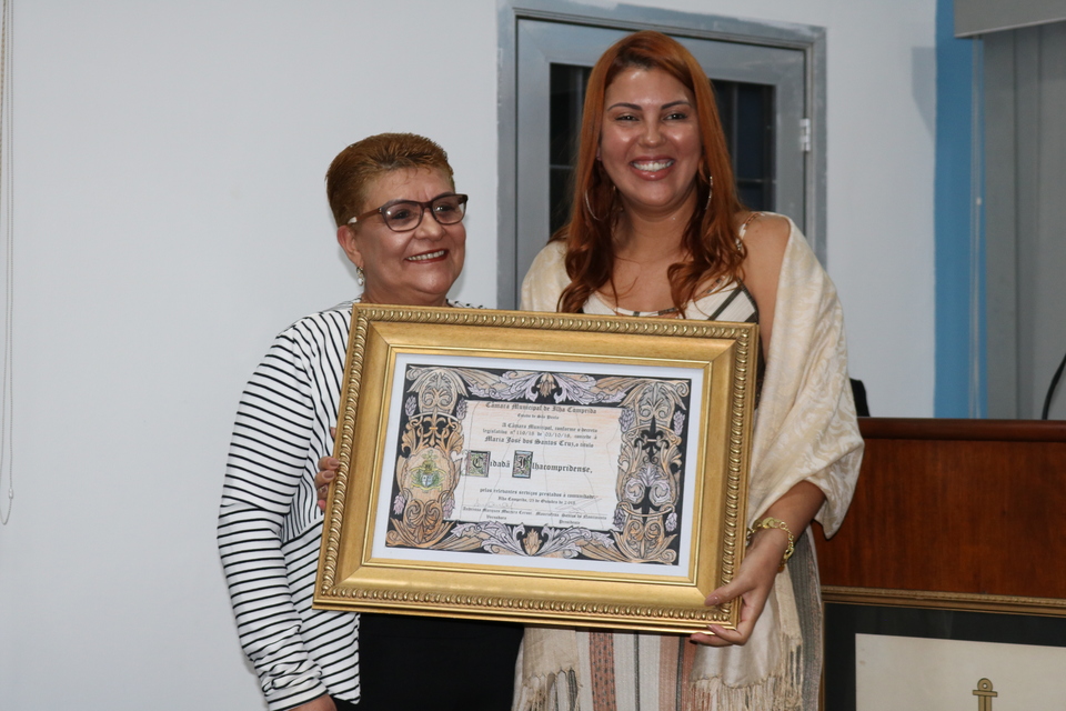 Homenageada: Maria José dos Santos Cruz