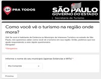 Governo de SP lança pesquisa ON-LINE sobre o Turismo. Participe e opine sobre nossa Ilha Comprida.