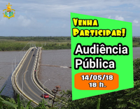 Nesta SEGUNDA-FEIRA - AUDIÊNCIA PÚBLICA - 18 h. - Câmara Municipal