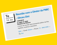 Neste 14/05 - Reunião com o Diretor da Prefeitura, Dirceu Dini.