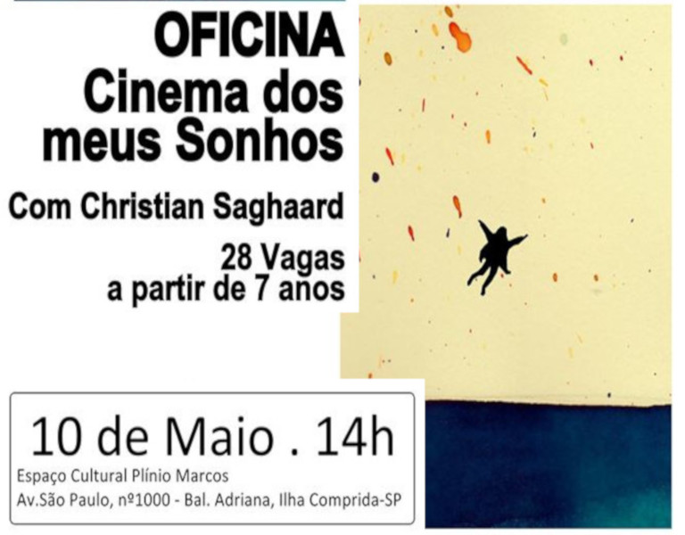 Prefeitura abre INSCRIÇÕES para a Oficina "O CINEMA DOS MEUS SONHOS".