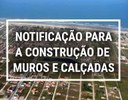 Prefeitura de ILHA COMPRIDA notifica aos contribuintes, via CARNÊ DO IPTU, sobre a obrigatoriedade da construção de MUROS E CALÇADAS.