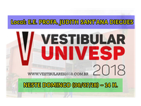 A PROVA será neste DOMINGO (08/07/18), ás 14:00 h, na E. E. PROFª. JUDITH SANT'ANA DIEGUES